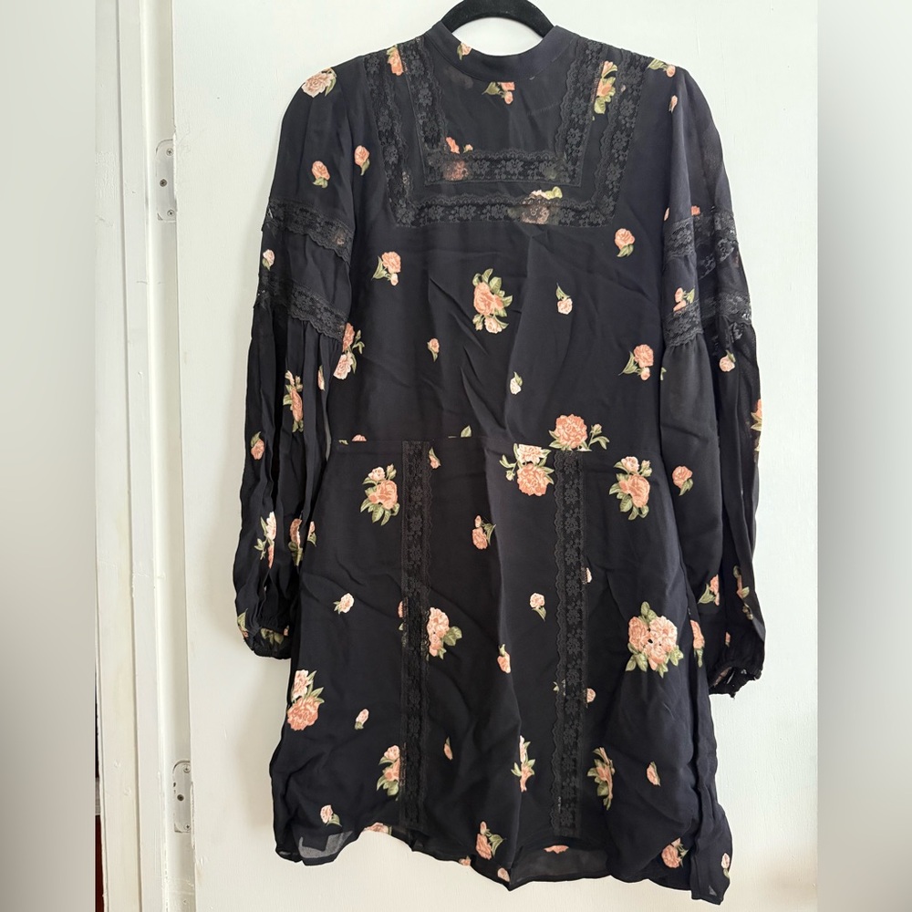Reformation LBD with Floral Accents Size 8